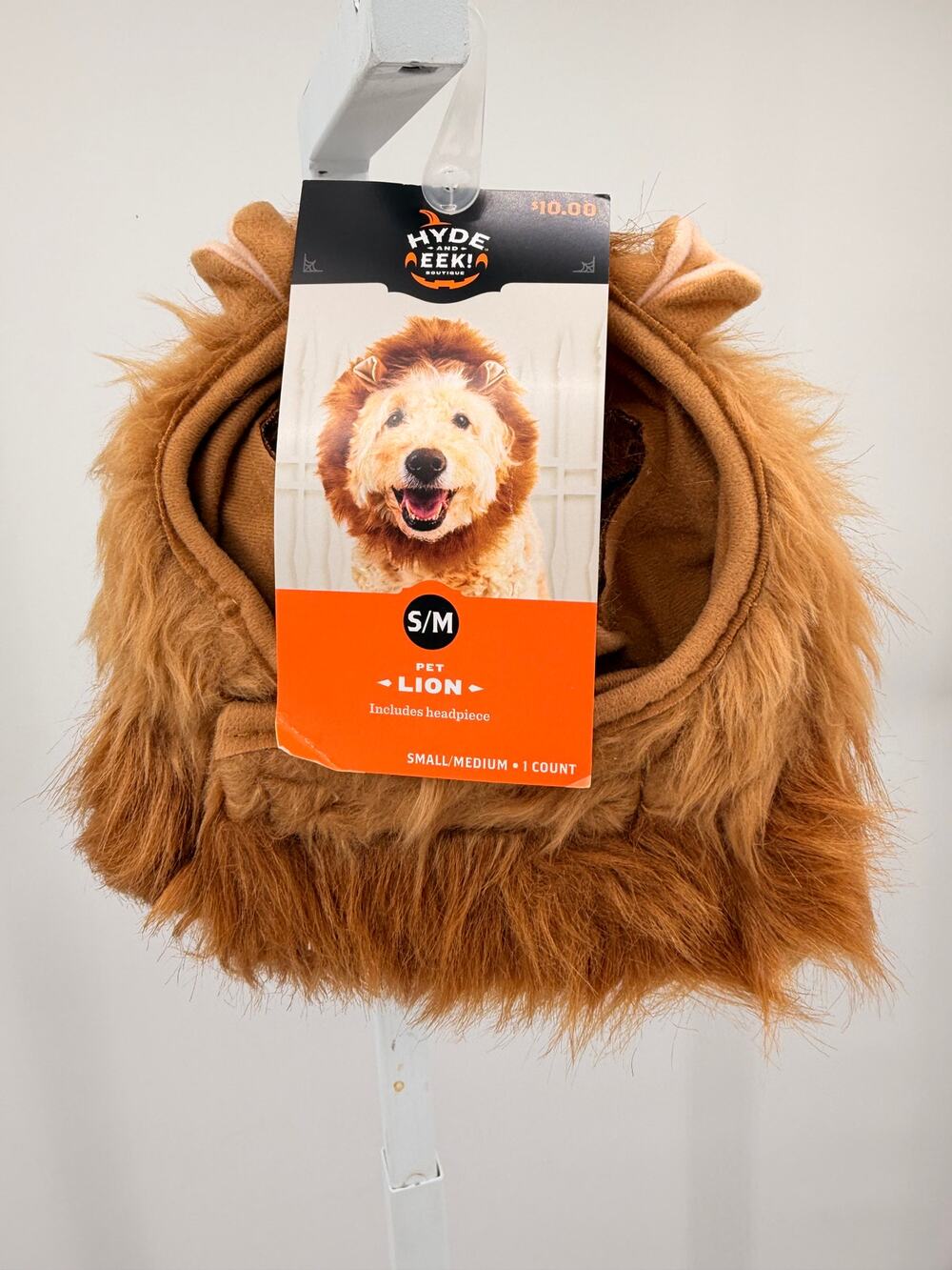 Hyde & EEK! Lion Mane Pet Headpiece Costume Dog S/M Up to 50 lb NWT